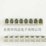 5521 1X8 rj11 6P2C 可拼接灰色8口話接口